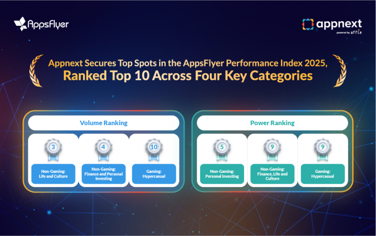 Appnext's Appsflyer Rankings 2025
